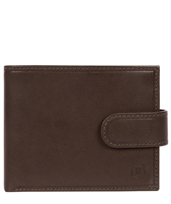 'Mortmer' Dark Brown Leather Bi-Fold Wallet image 1