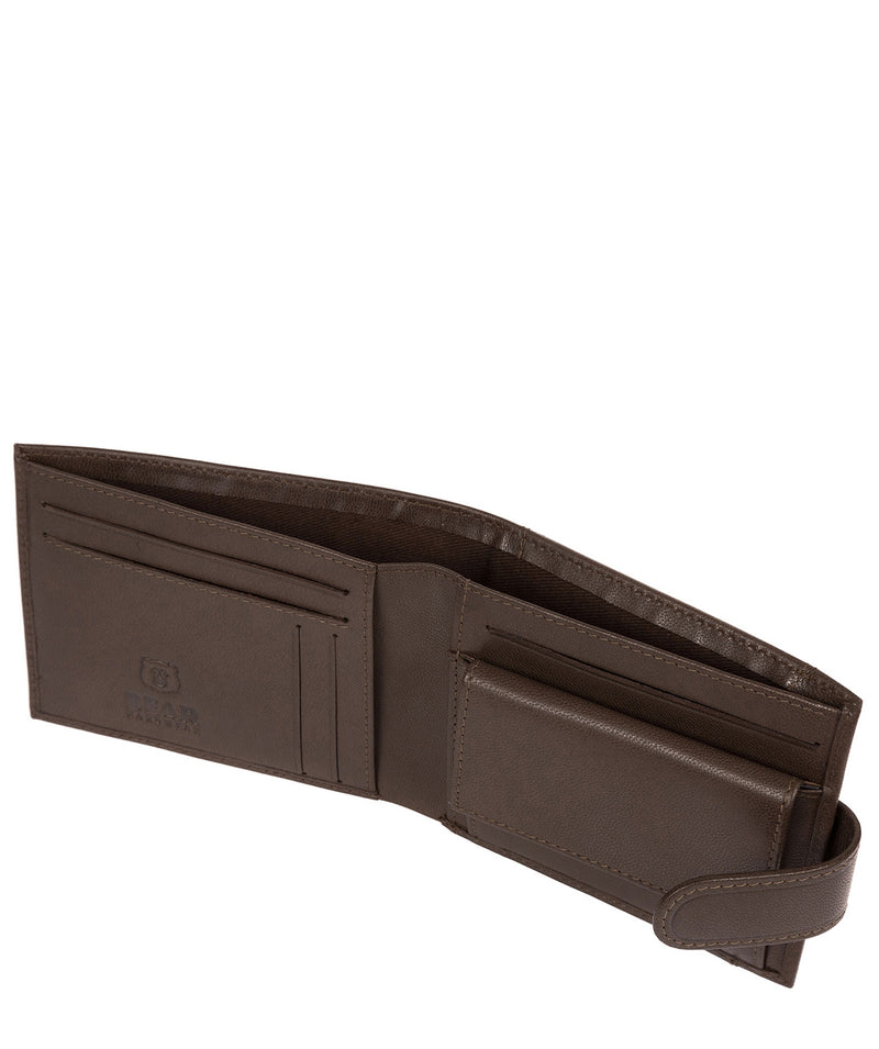 'Mortmer' Dark Brown Leather Bi-Fold Wallet image 3