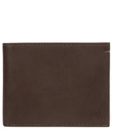 'Mercia' Dark Brown Leather Bi-Fold Wallet Pure Luxuries London