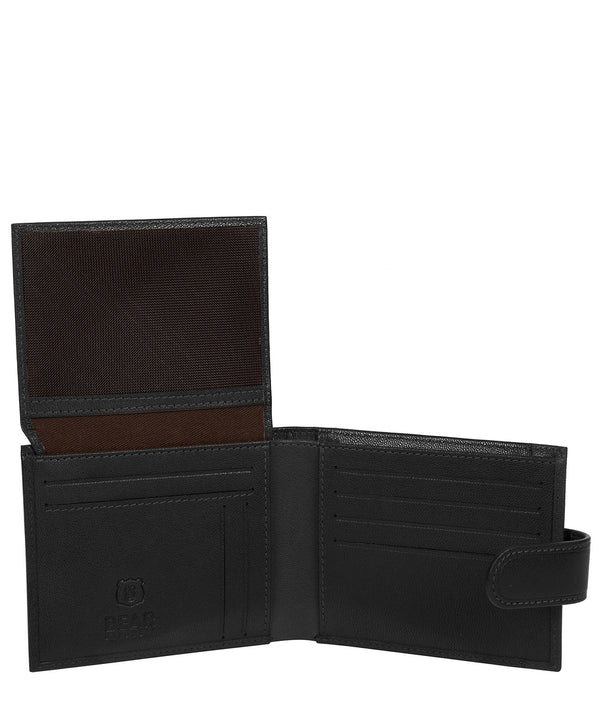 'Sigurd' Black Leather Bi-Fold Wallet image 3