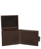'Sigurd' Dark Brown Leather Bi-Fold Wallet Pure Luxuries London