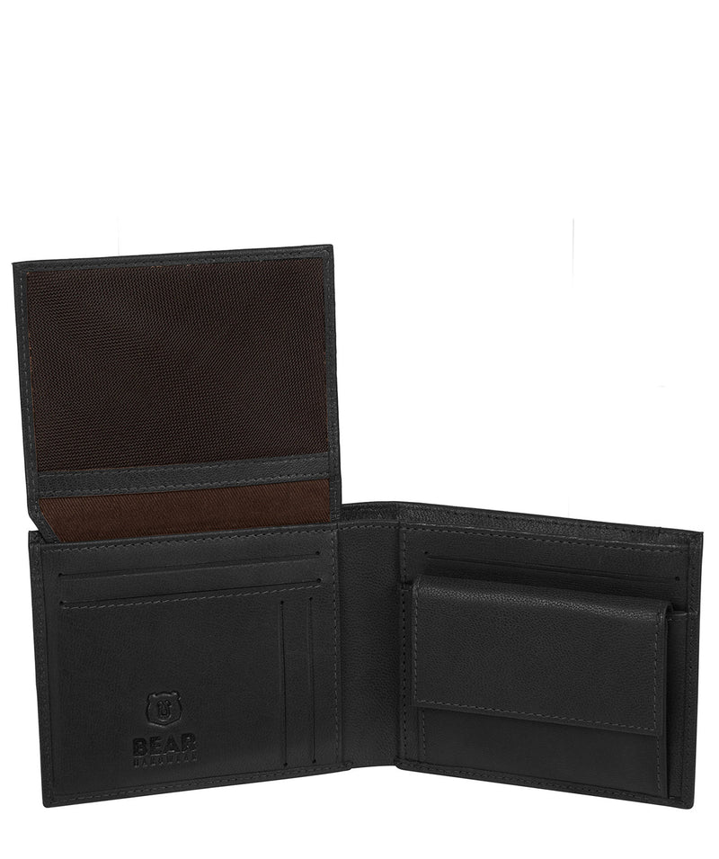 'Njord' Black Leather Bi-Fold Wallet image 3