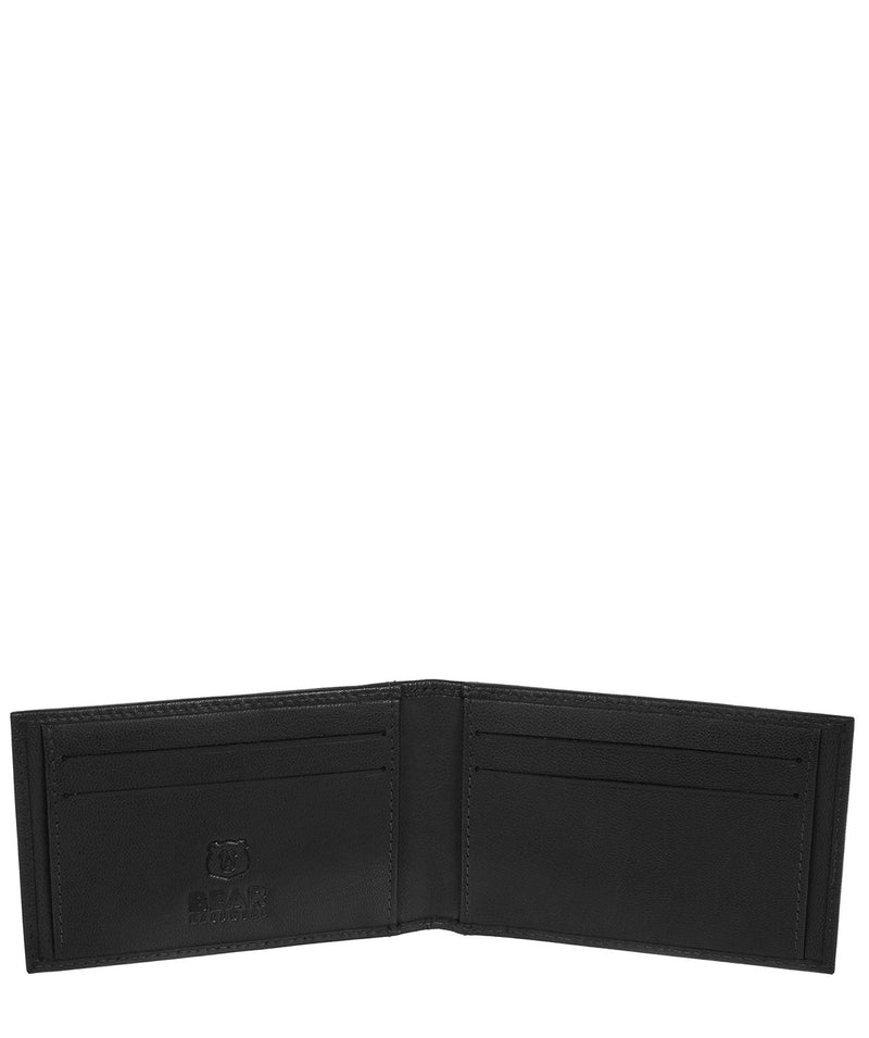 'Heidrun' Black Leather Bi-Fold Card Holder image 3