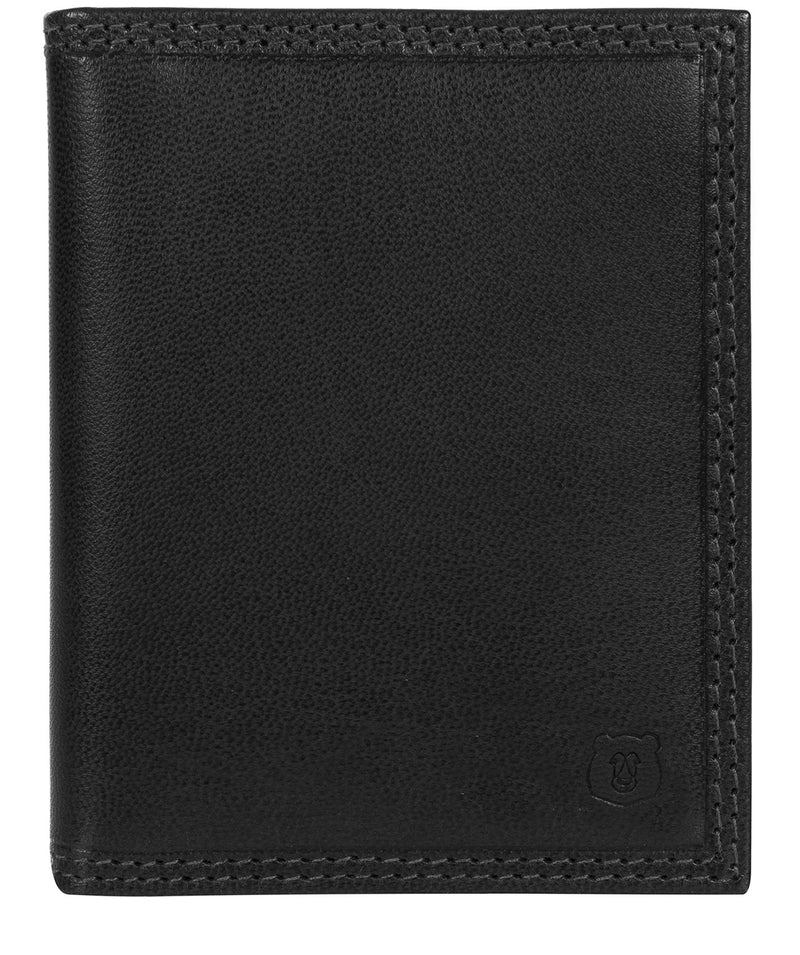 'Viggo' Black Leather Bi-Fold Card Holder image 1