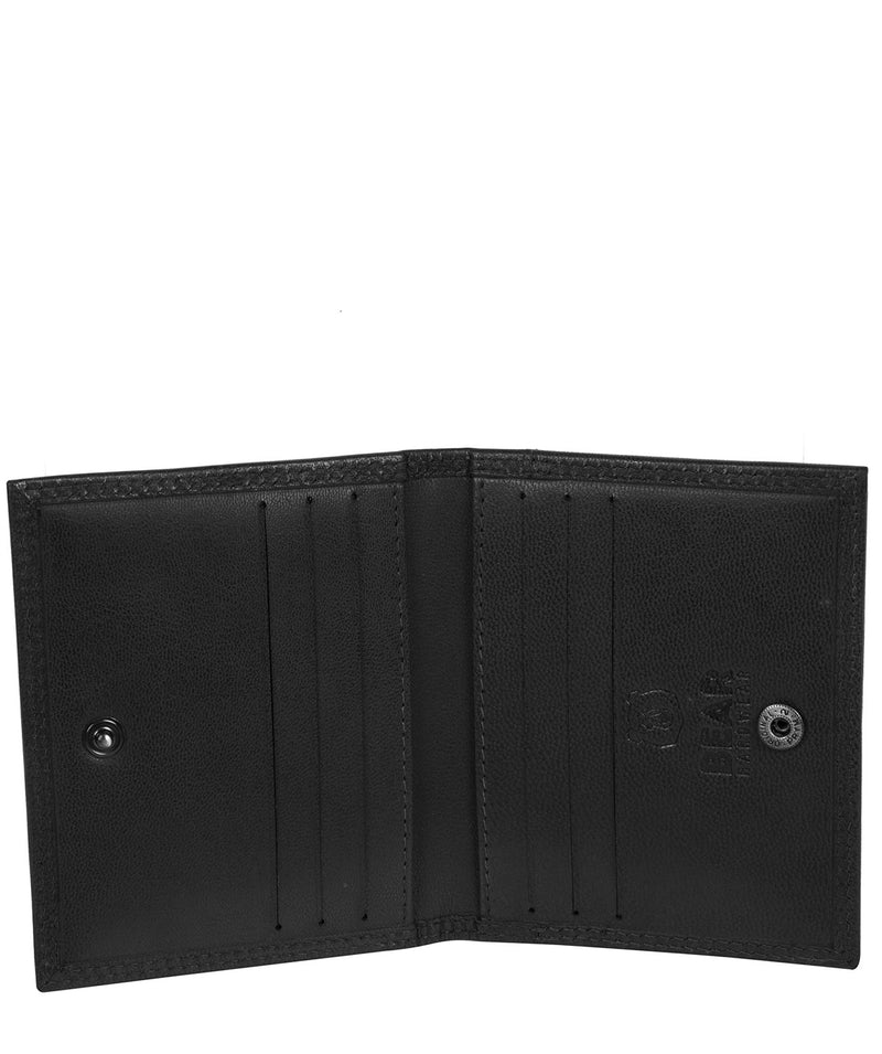 'Viggo' Black Leather Bi-Fold Card Holder image 3