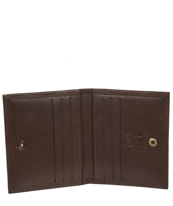 'Viggo' Dark Brown Leather Bi-Fold Card Holder image 3