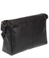 'Forrester' Black Leather Messenger Bag