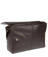'Forrester' Dark Brown Leather Messenger Bag