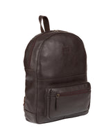 'Willow' Dark Brown Leather Backpack