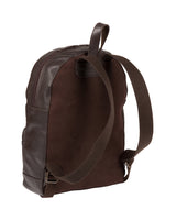 'Willow' Dark Brown Leather Backpack