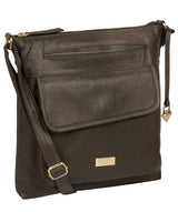 'Elva' Olive Leather Cross Body Bag image 5