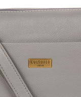 'Gianna' Silver Grey Leather Cross Body Bag image 5