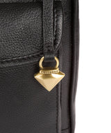 'Aria' Black Leather Cross Body Bag