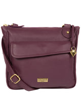 'Aria' Fig Leather Cross Body Bag image 1