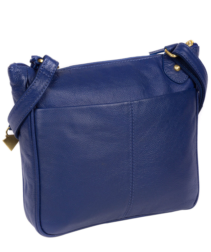 'Aria' Mazarine Blue Leather Cross Body Bag image 3