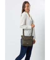 'Aria' Olive Leather Cross Body Bag  image 2