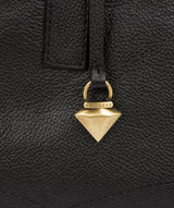 'Liana' Black Leather Handbag image 6