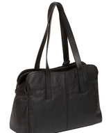 'Liana' Black Leather Handbag image 7