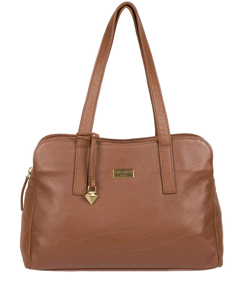 'Liana' Tan Leather Handbag
