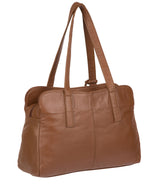'Liana' Tan Leather Handbag