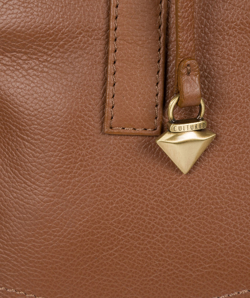 'Liana' Tan Leather Handbag image 6
