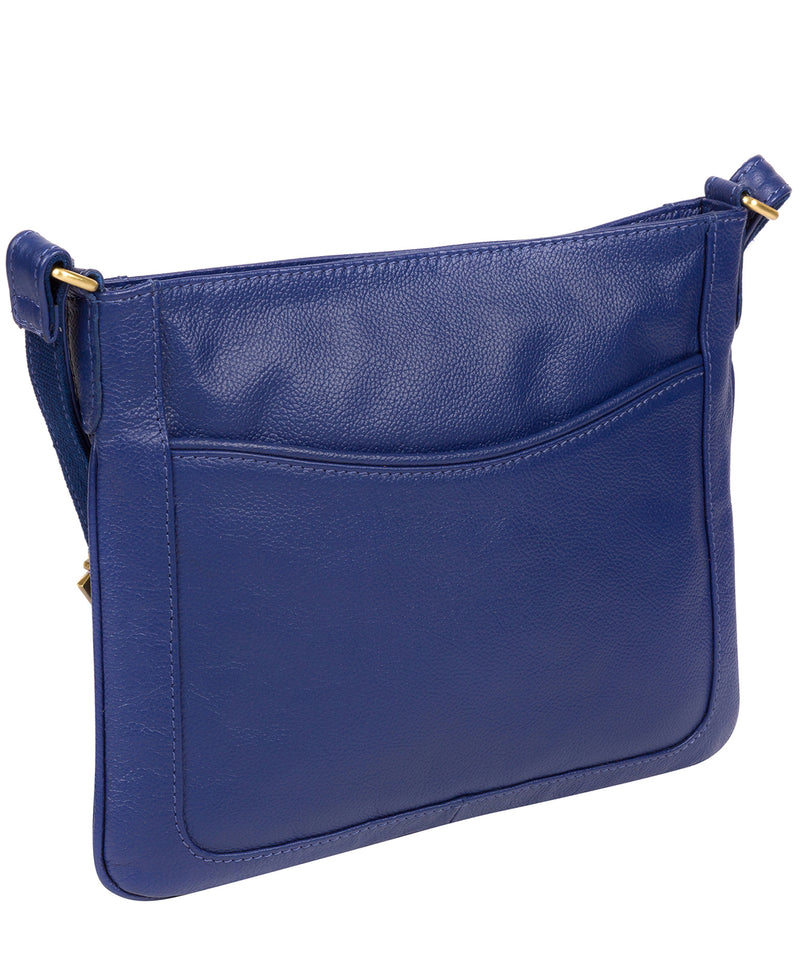Mireya' Mazarine Blue Leather Cross Body Bag image 3