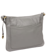 'Mireya' Silver Grey Leather Cross Body Bag  image 3