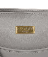 'Mireya' Silver Grey Leather Cross Body Bag  image 6