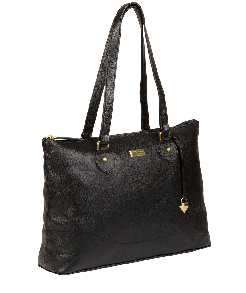 'Idelle' Black Leather Handbag image 3