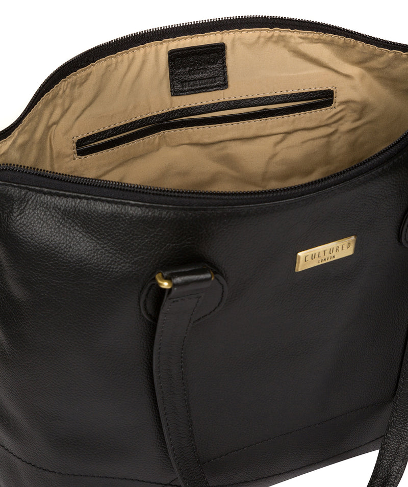 'Idelle' Black Leather Handbag image 4