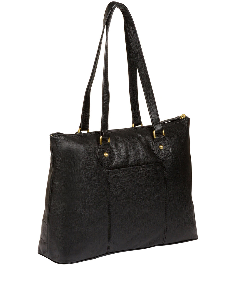 'Idelle' Black Leather Handbag image 7