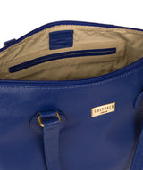 'Idelle' Mazarine Blue Leather Tote Bag image 4
