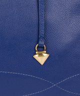 'Idelle' Mazarine Blue Leather Tote Bag image 5