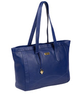 'Farah' Mazarine Blue Leather Tote Bag image 3