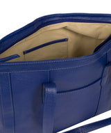 'Farah' Mazarine Blue Leather Tote Bag image 5