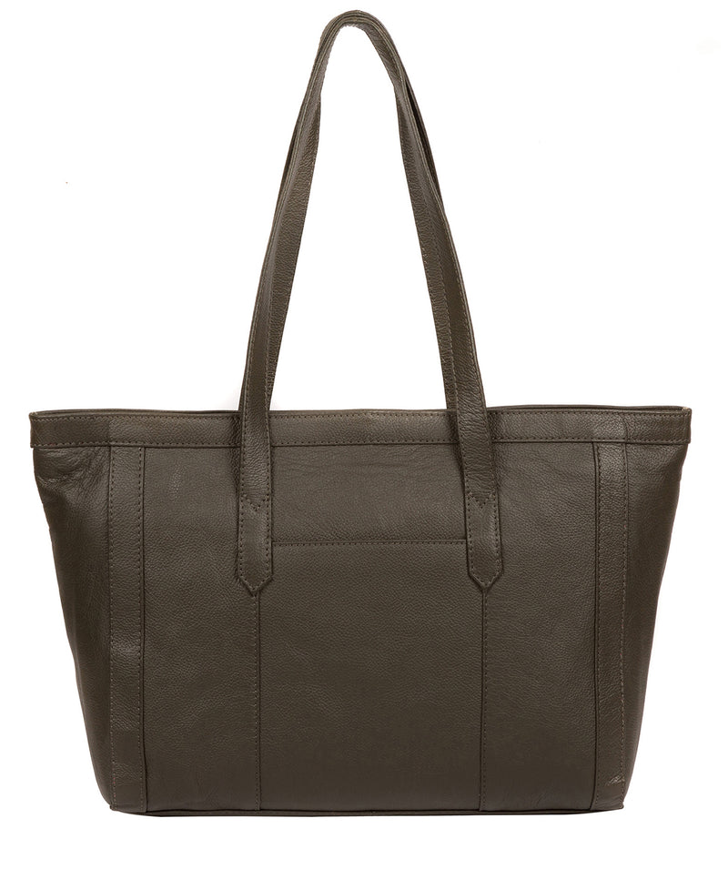 'Farah' Olive Leather Tote Bag image 3