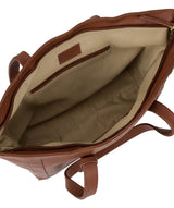'Ferne' Sienna Brown Leather Tote Bag