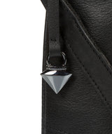 'Gigi' (Slim Version) Black Leather Cross-Body Bag Pure Luxuries London
