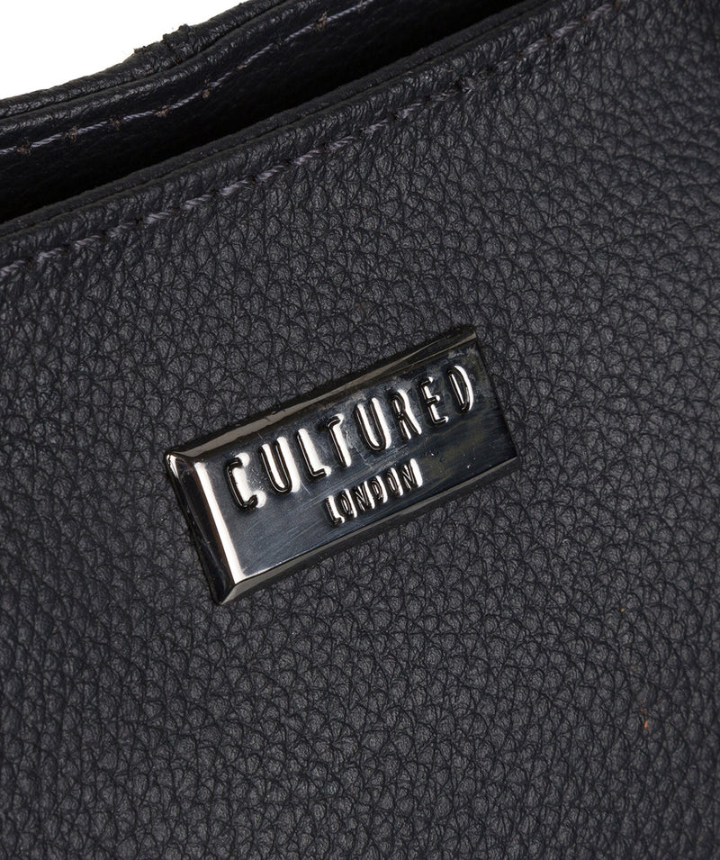 Kadie' Navy Real Leather Handbag Pure Luxuries London