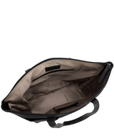'Oriel' Black Leather Tote Bag image 4