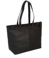 'Oriel' Black Leather Tote Bag image 5