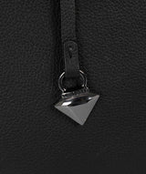 'Oriel' Black Leather Tote Bag image 7