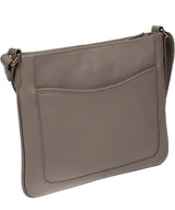 'Margo' Grey Leather Cross-Body Bag