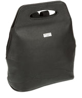 'Paige' Black Leather Backpack image 3