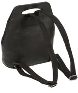 'Paige' Black Leather Backpack image 5