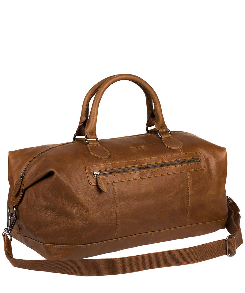 'Toure' Chestnut Leather Messenger Bag image 3