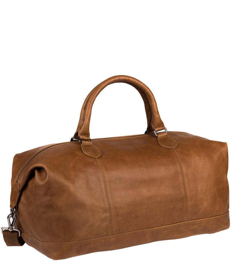 'Toure' Chestnut Leather Messenger Bag image 5