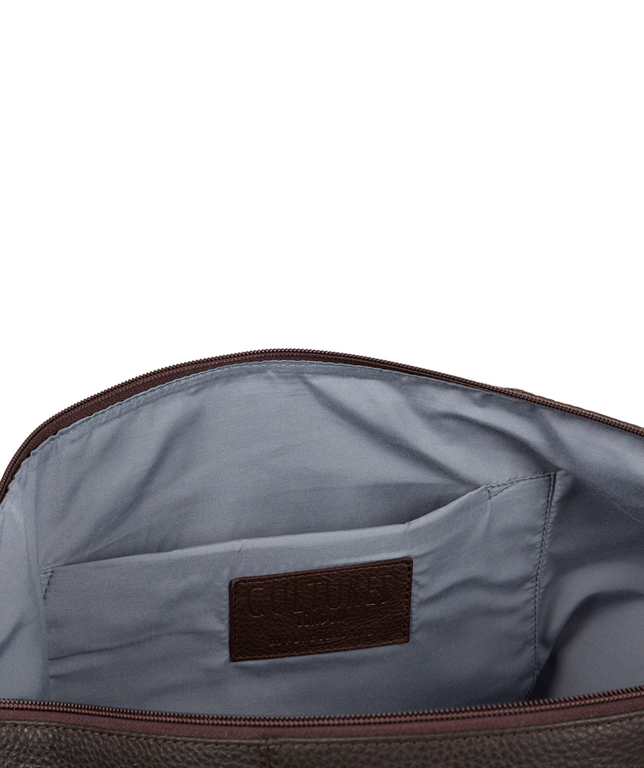 'Toure' Dark Brown Buffalo Leather Holdall