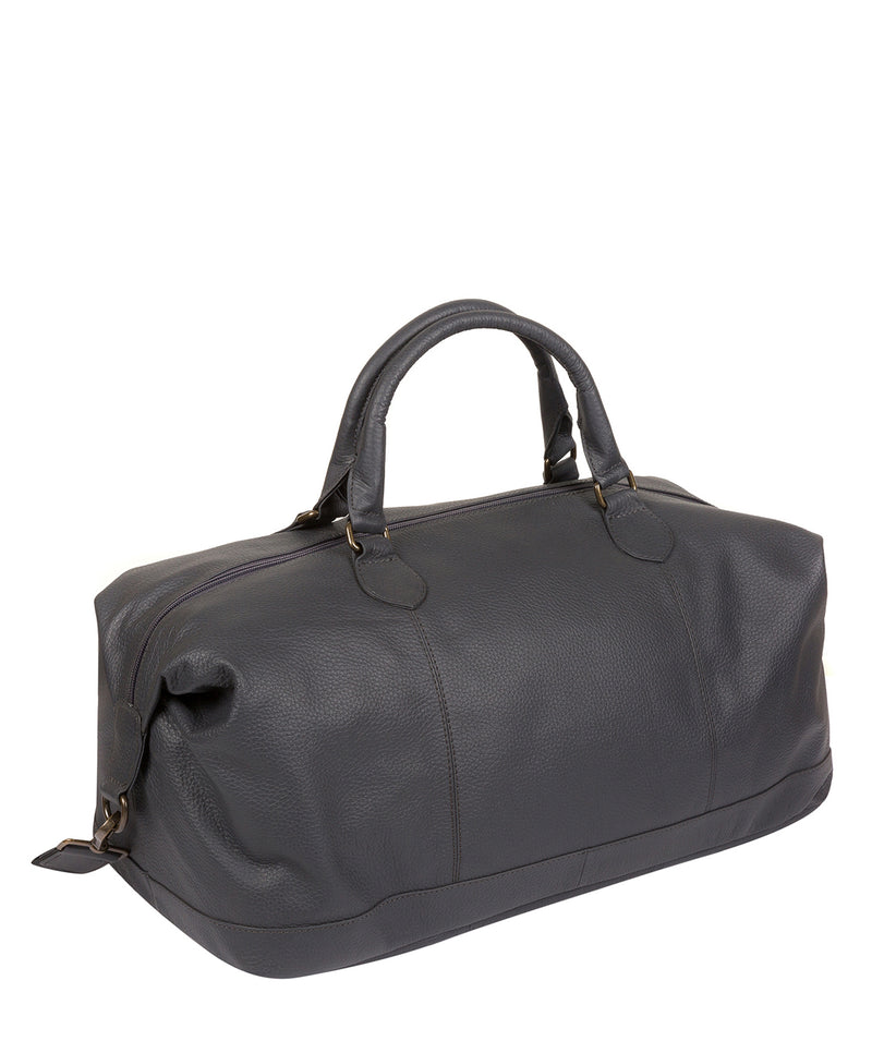'Toure' Dark Grey Leather Messenger Bag image 5
