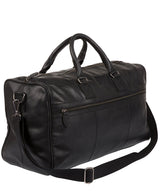 'Expedition' Black Leather Holdall